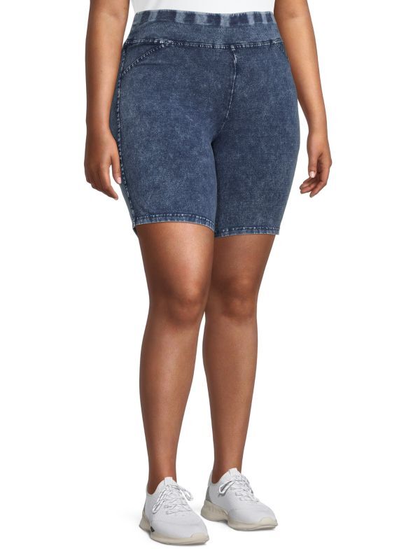 

Плюс велосипедки с высокой талией MARC NEW YORK PERFORMANCE, Plus Size Navy