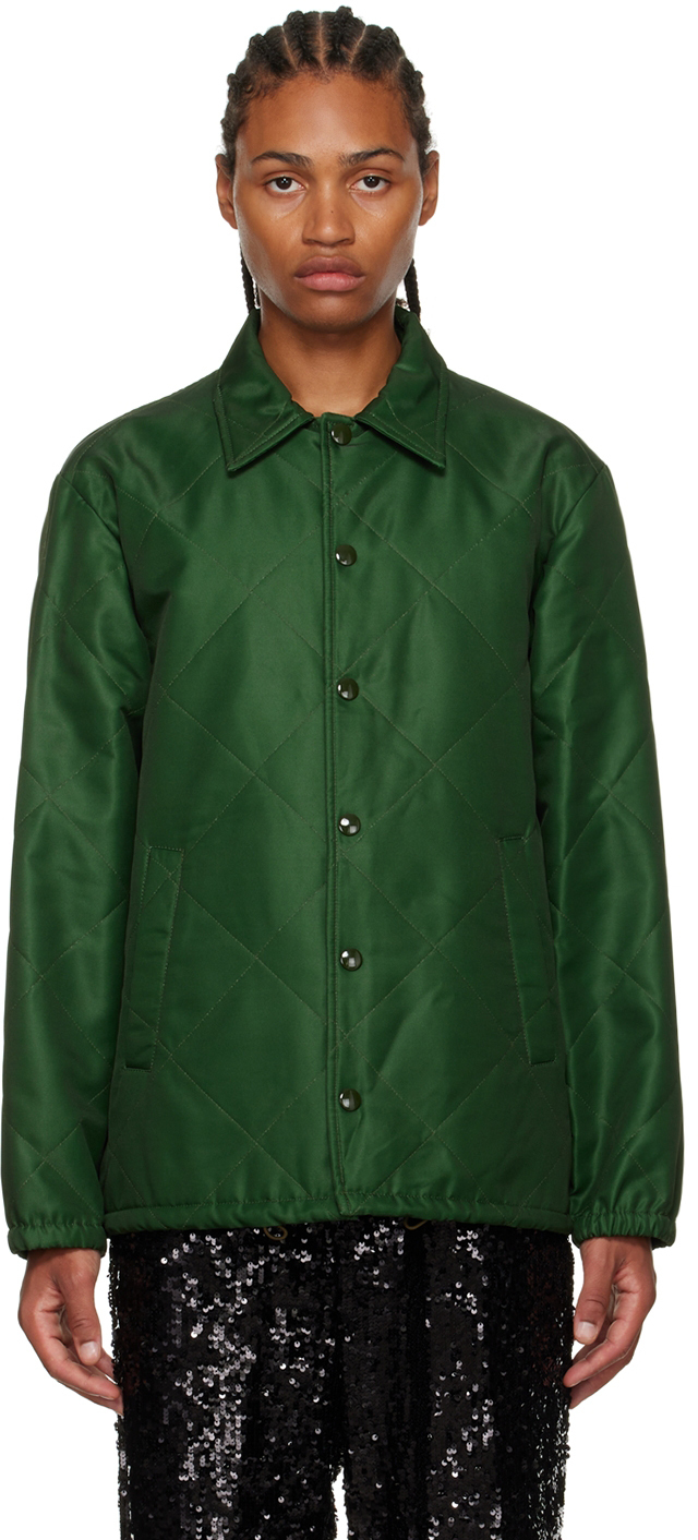 

Эксклюзивная зеленая куртка SSENSE Vorrie Dries Van Noten