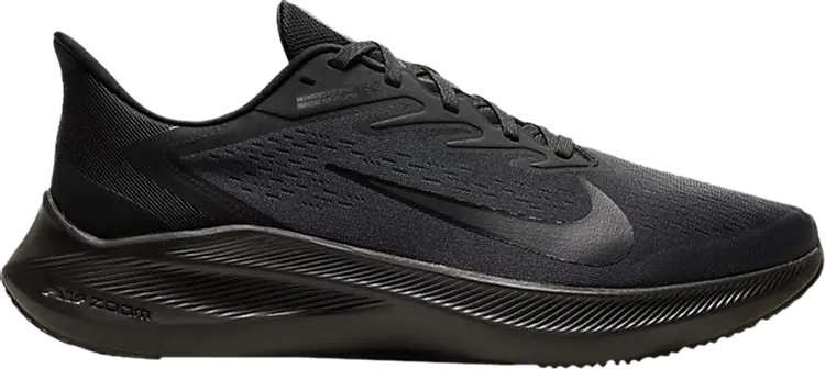 Кроссовки Nike Zoom Winflo 7 Extra Wide 'Black Anthracite', черный