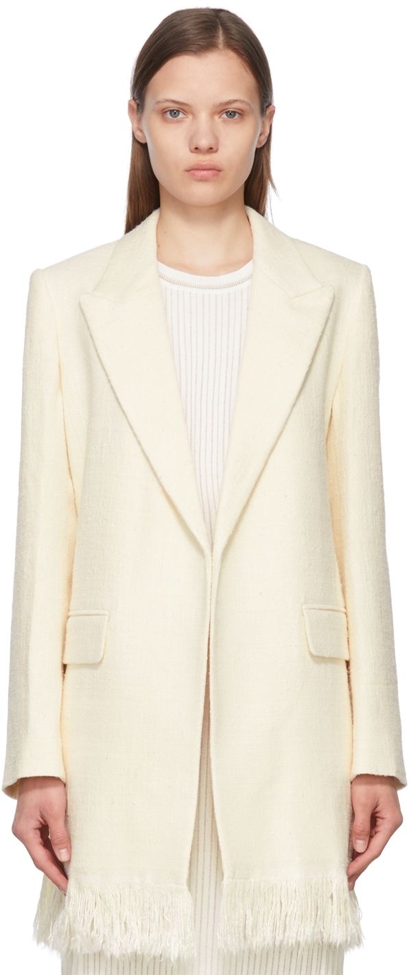 

Шелковый блейзер Off-White Chloé