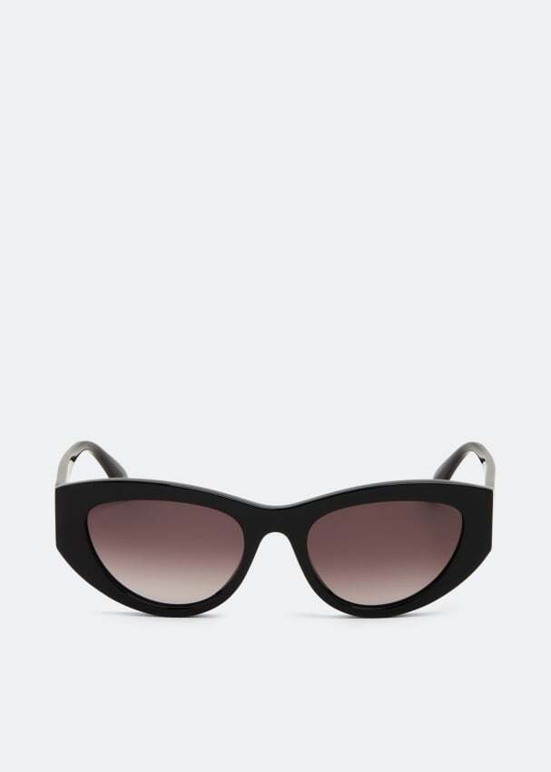 

Солнечные очки ALEXANDER MCQUEEN Seal Logo sunglasses, черный