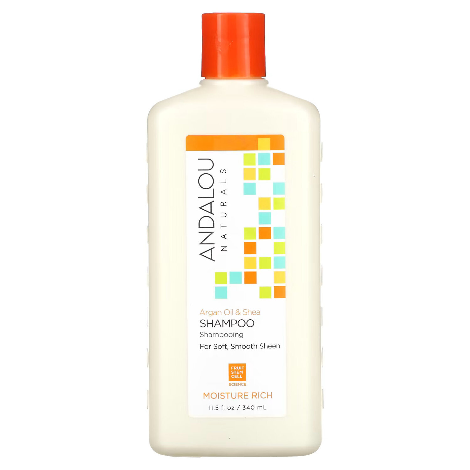 

Andalou Naturals, Шампунь, глубокое увлажнение, для мягкости, гладкости и блеска, «Аргановое масло и масло ши», 340 мл (11,5 жидк. унций)
