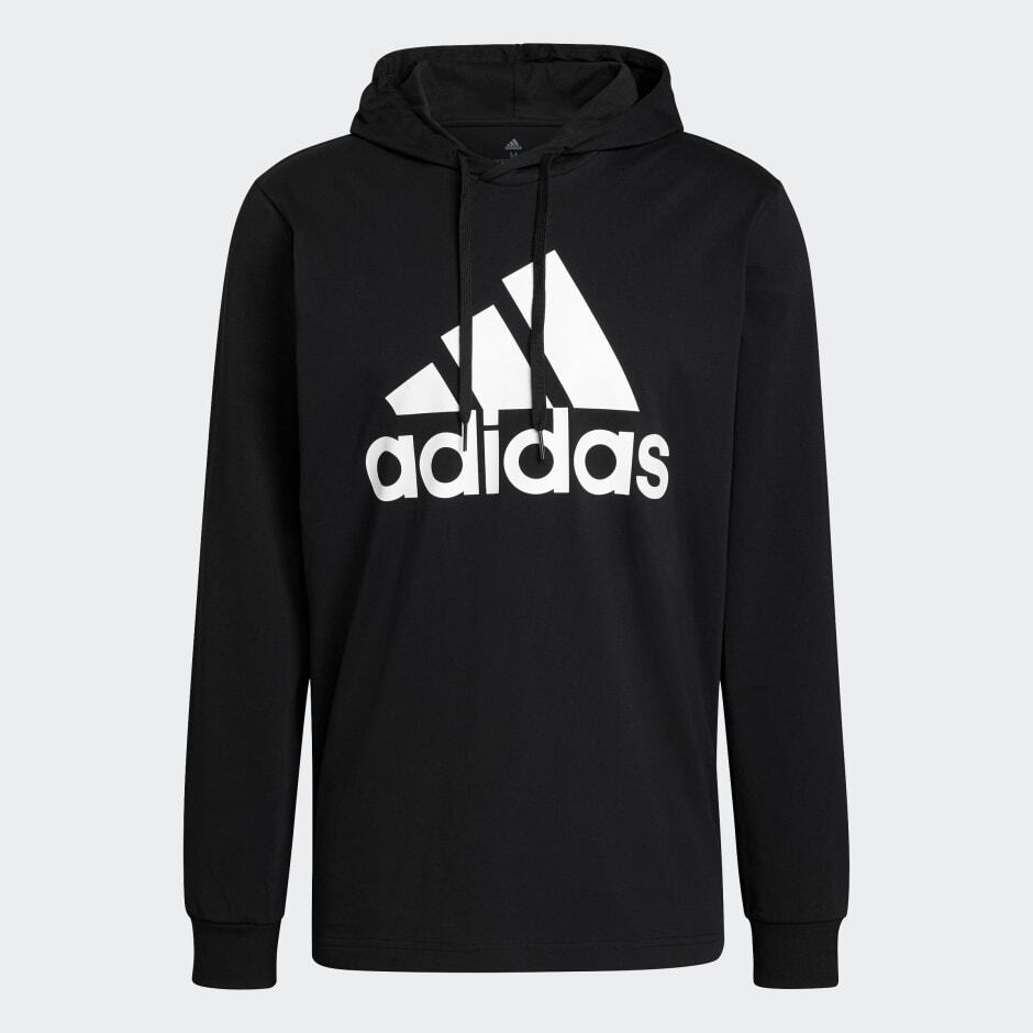 

Худи Adidas Essentials Logo, черный/белый