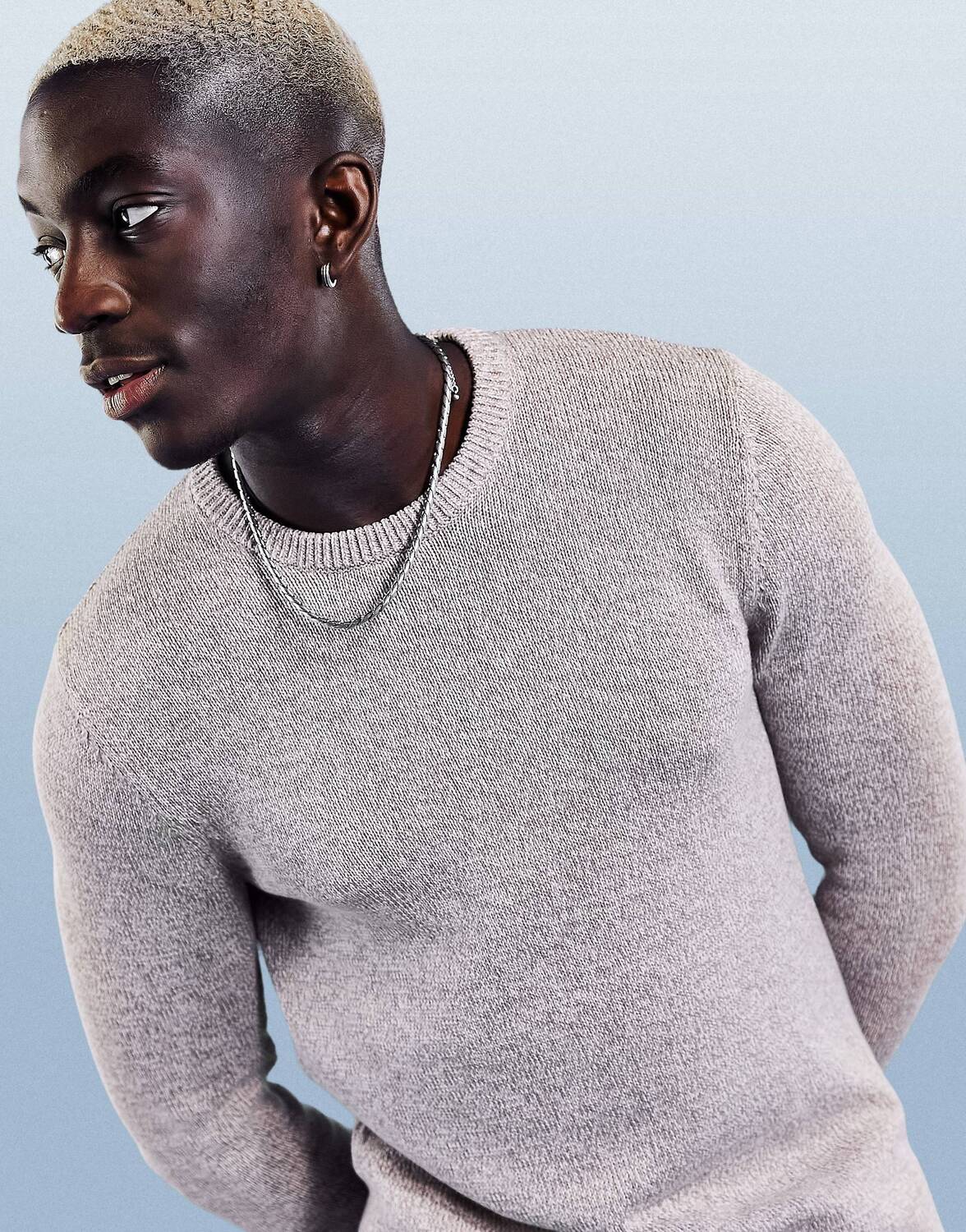 

Овсяный джемпер средней плотности ASOS DESIGN