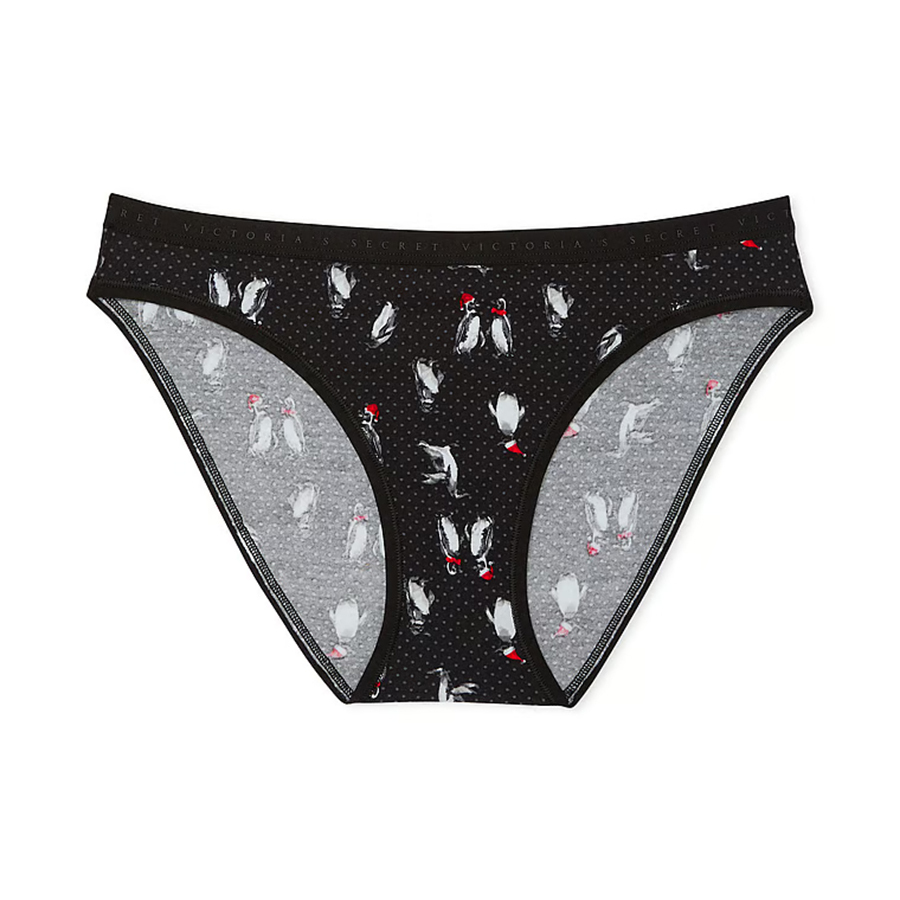 

Трусики Victoria's Secret Stretch Cotton Bikini Classic, черный/белый/красный