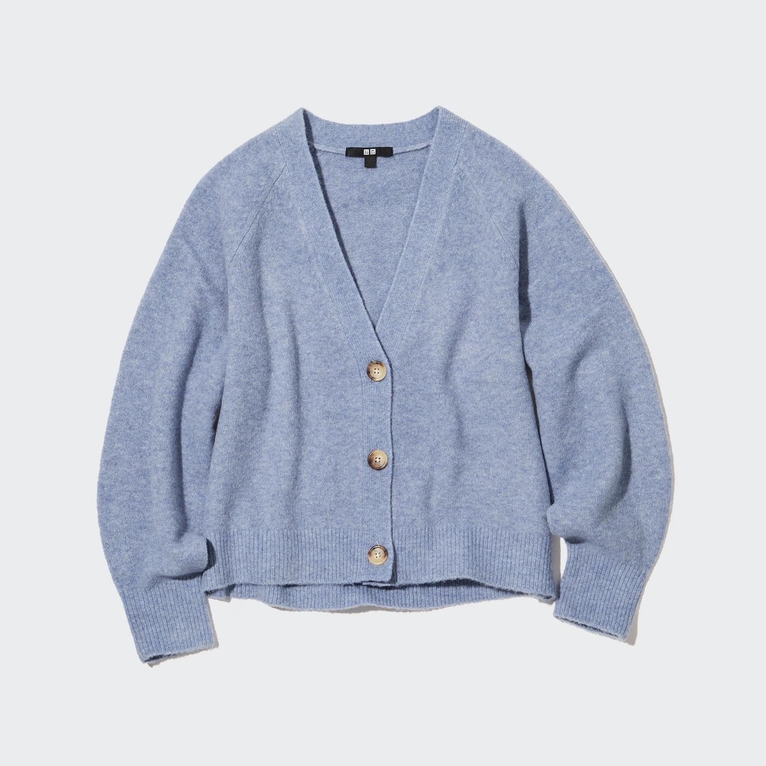 

Кардиган Uniqlo Soufflé, голубой, Синий