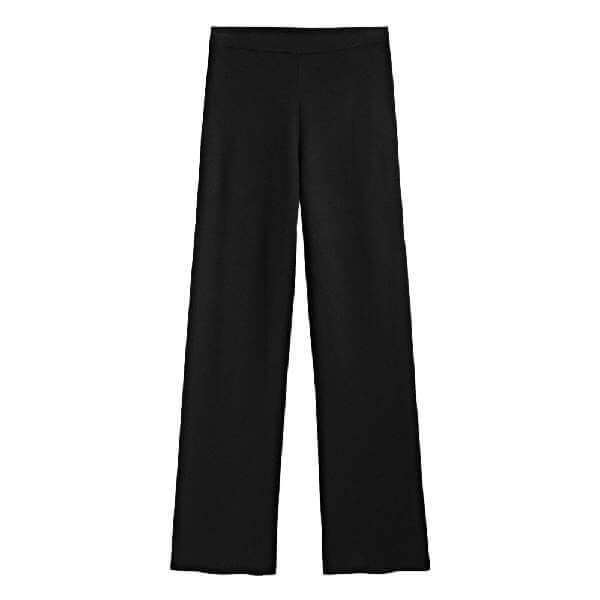 

Брюки Massimo Dutti Straight Black Knit, черный