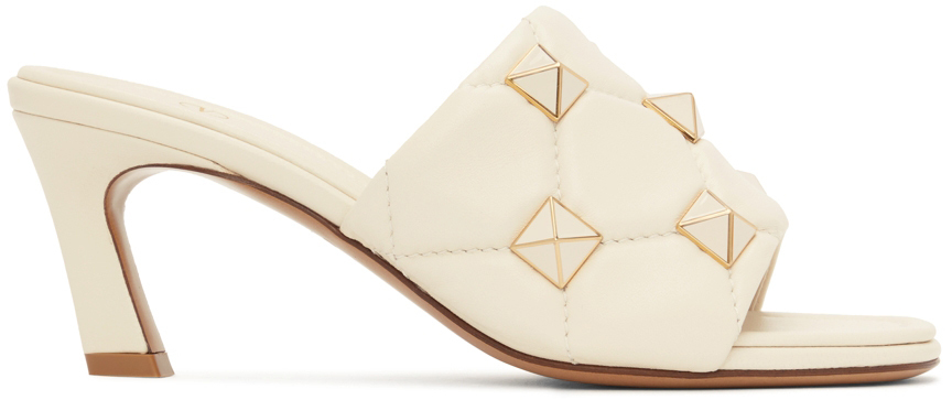 

Стеганые босоножки на каблуке Off-White Valentino Garavani