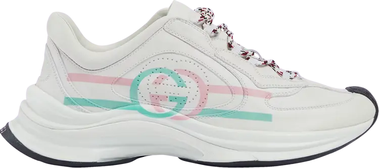 

Кроссовки Gucci Wmns Run Sneaker White Pink Turquoise, белый