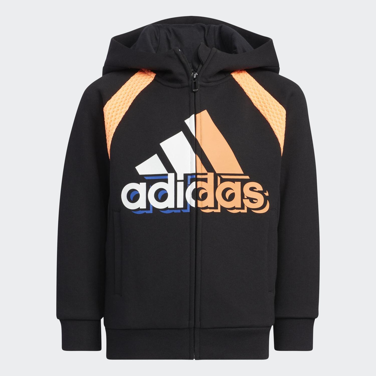 

Толстовка Adidas, черный/белый/желтый