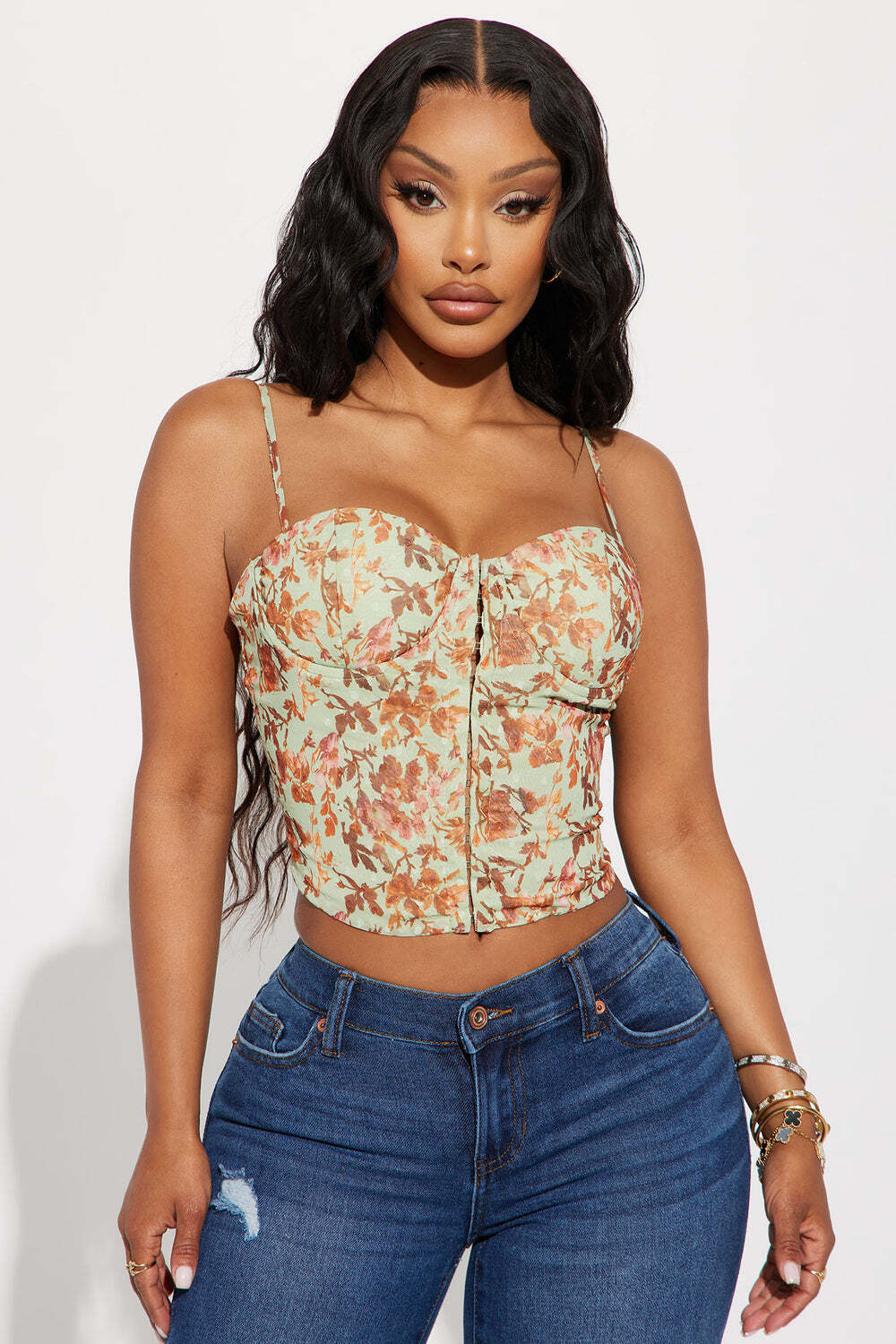 

Топ Fashion Nova 23GWF1092, шалфей