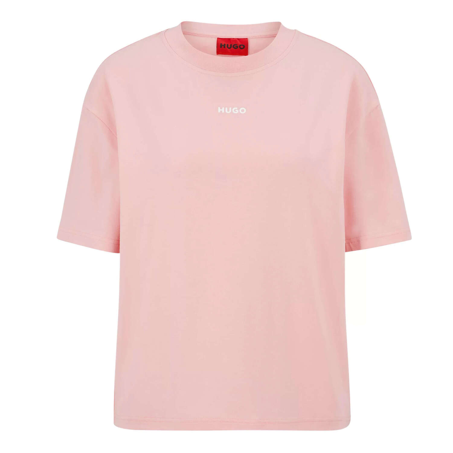 

Домашняя футболка Hugo Logo Loungewea Cotton, Modal And Stretch, розовый