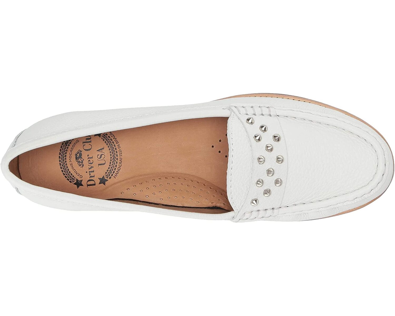 

Лоферы Women's Leather Made in Brazil Louisville Loafer Driver Club USA, белый