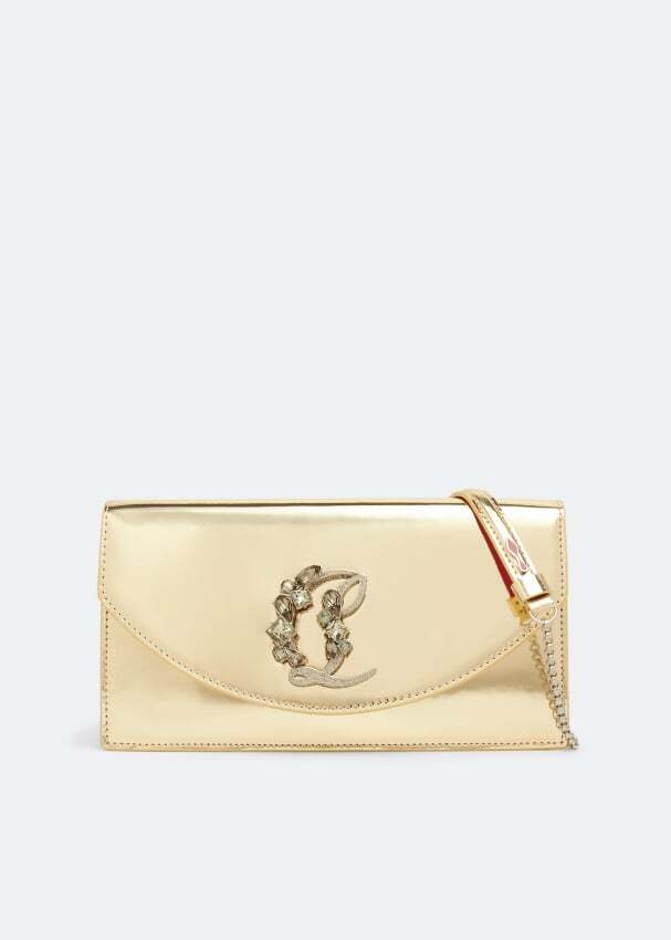 

Клатч CHRISTIAN LOUBOUTIN Loubi54 clutch, золотой
