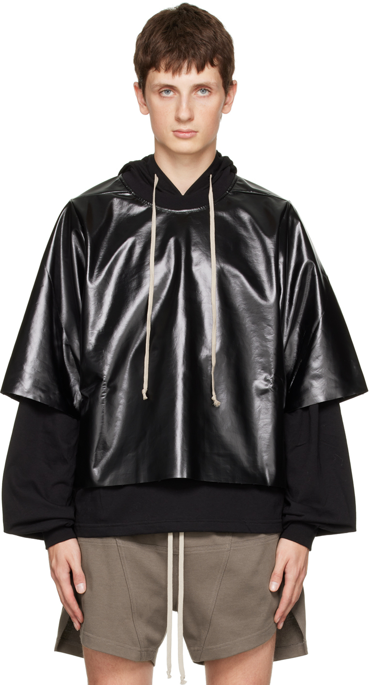 

Черная толстовка с капюшоном Hustler Rick Owens Drkshdw, Черный, Черная толстовка с капюшоном Hustler Rick Owens Drkshdw