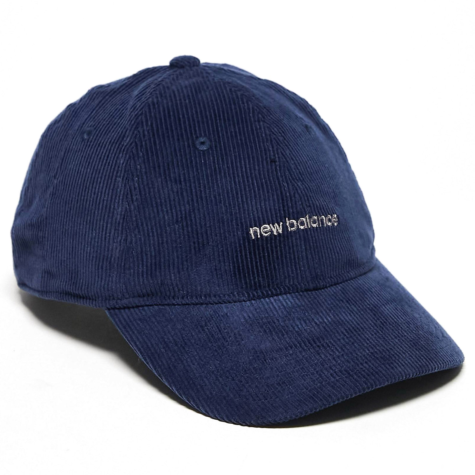 Кепка New Balance Linear Logo Cord, темно-синий вельветовая шапка new balance для папы цвет workwear