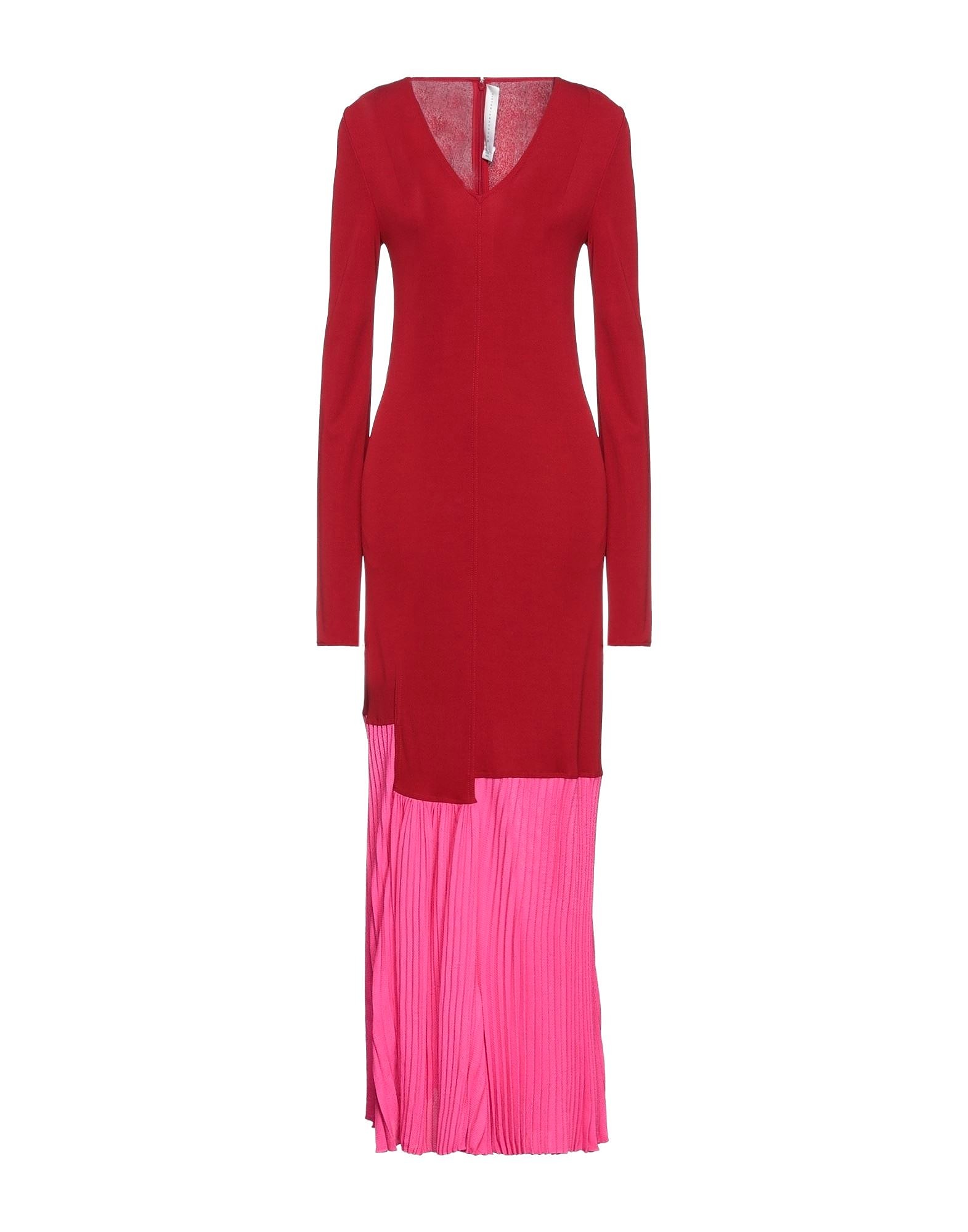 Платье Victoria Beckham Long, красный, розовый