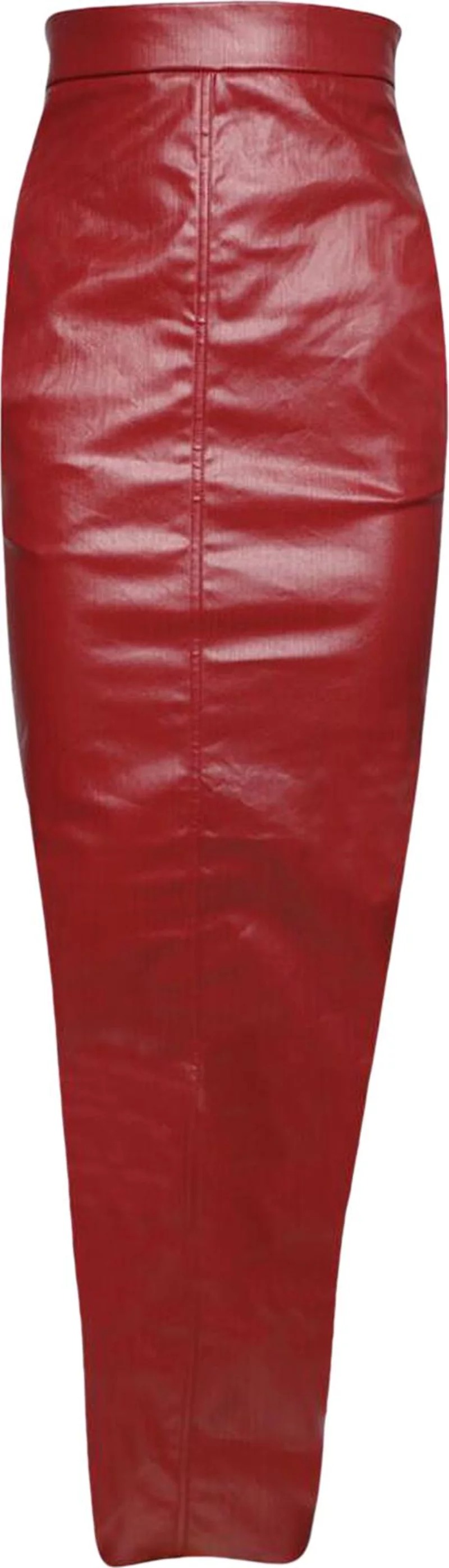 Юбка макси Rick Owens Dirt Pillar Denim, красный юбка джинсовая мини стрейч карманы размер 3xl черный