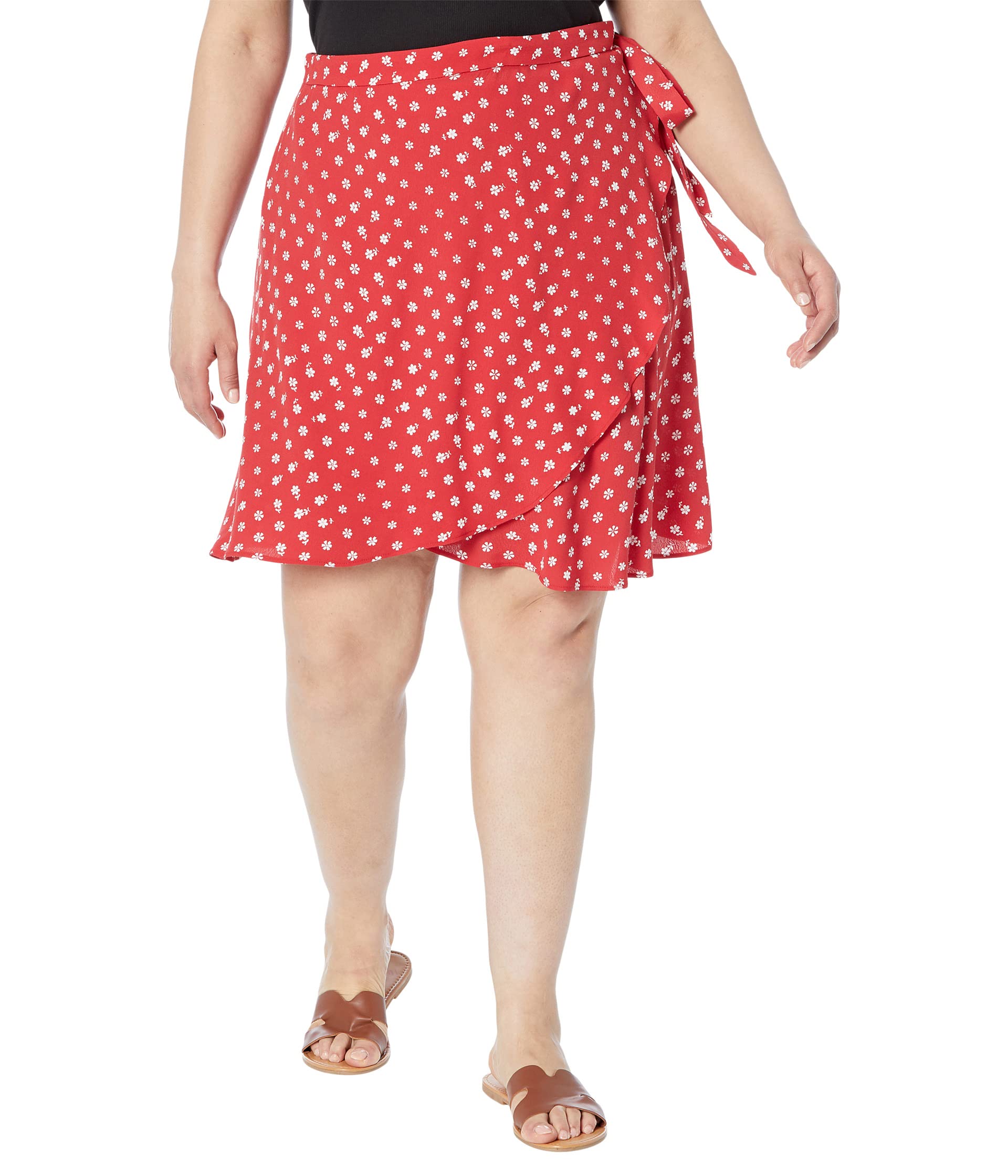 Юбка Madewell, Plus Wrap Mini Skirt in Bandana Flower