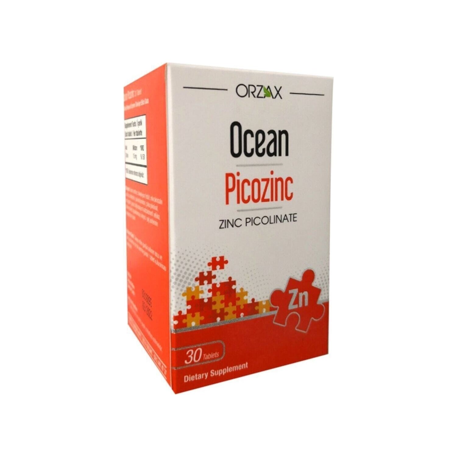 Пищевая добавка Ocean Picozinc Cinko Picolinate, 30 капсул пищевая добавка orzax ocean picozinc cinko picolinate 2 упаковки по 30 таблеток