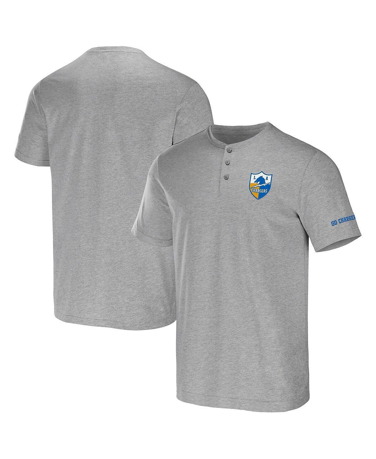 

Мужская футболка nfl x darius rucker от heather grey los angeles chargers henley Fanatics, мульти