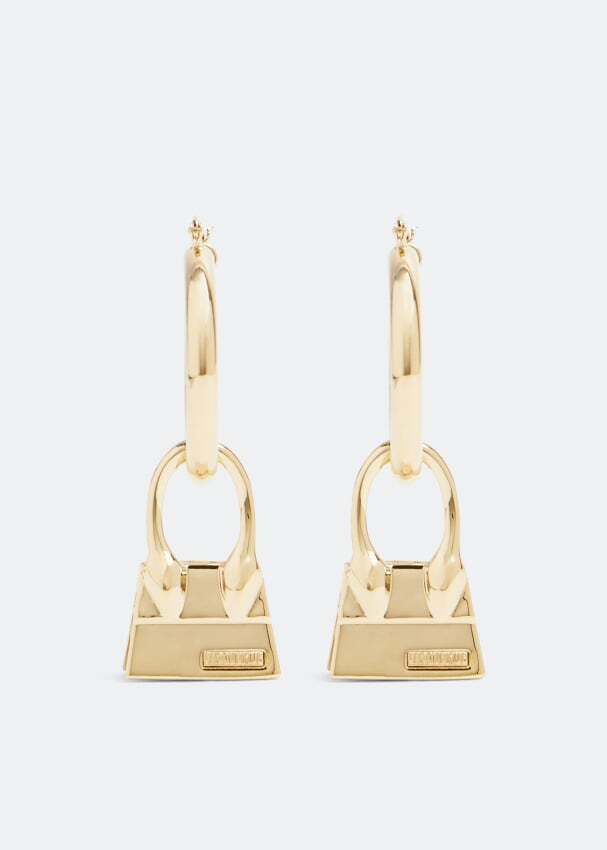 

Серьги JACQUEMUS Les creoles Chiquito earrings, золотой