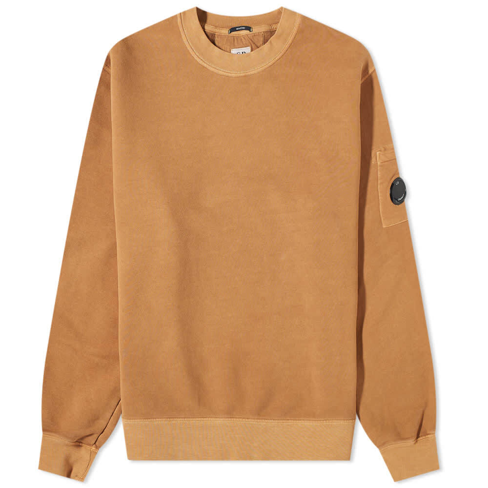 

Толстовка C.P. Company Garment Dyed Arm Lens Crew Sweat, Коричневый