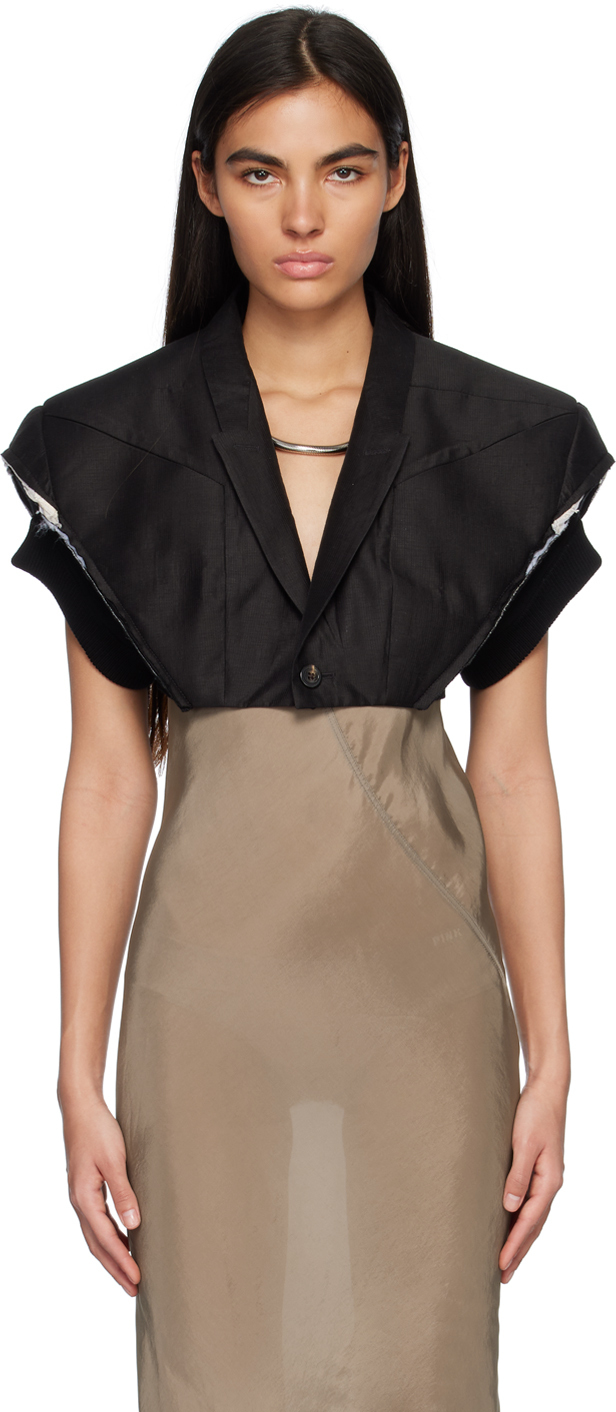 

Черный блейзер Micro Tatlin Rick Owens