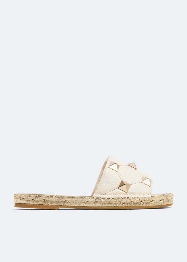 

Сандалии VALENTINO GARAVANI Roman Stud slide sandals, бежевый