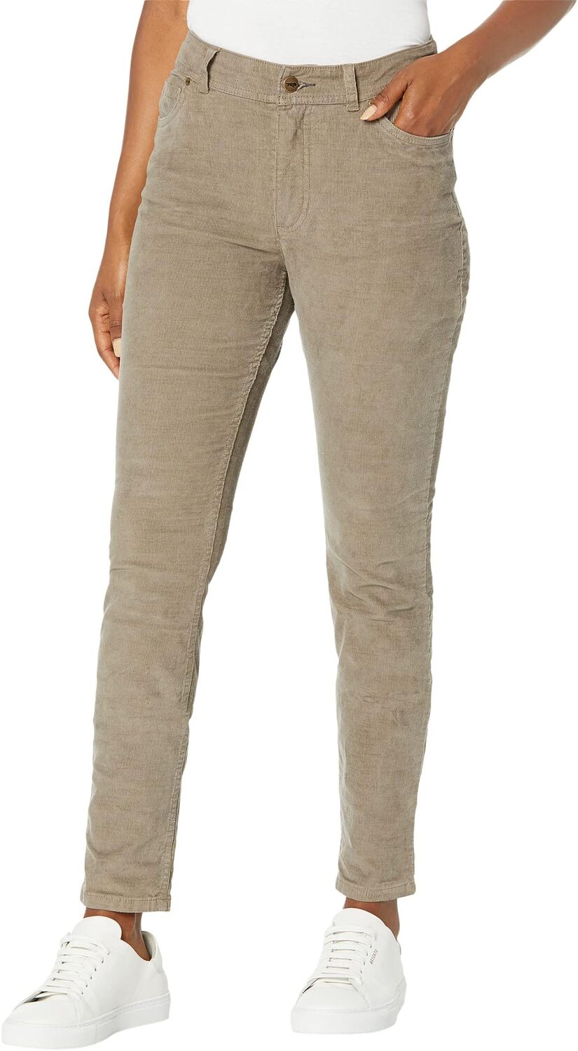 

Вельветовые узкие брюки с пятью карманами Karuna Toad&Co, цвет Dark Chino