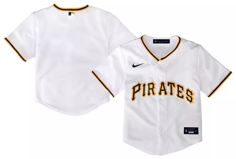 

Белая домашняя крутая базовая майка Nike Toddler Pittsburgh Pirates