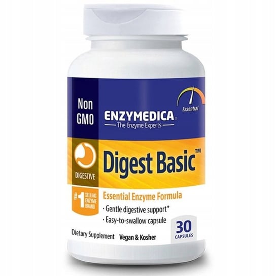 Enzymedica Digest Basic 30 капсул enzymedica chewable digest апельсин 30 жевательных таблеток