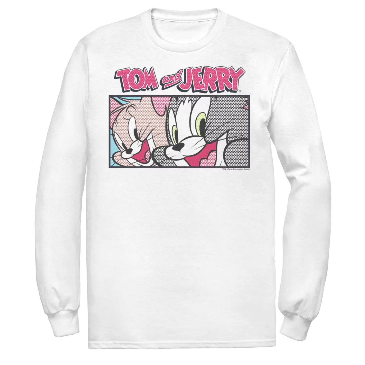 Мужская футболка с изображением комиксов «Том и Джерри» Licensed Character