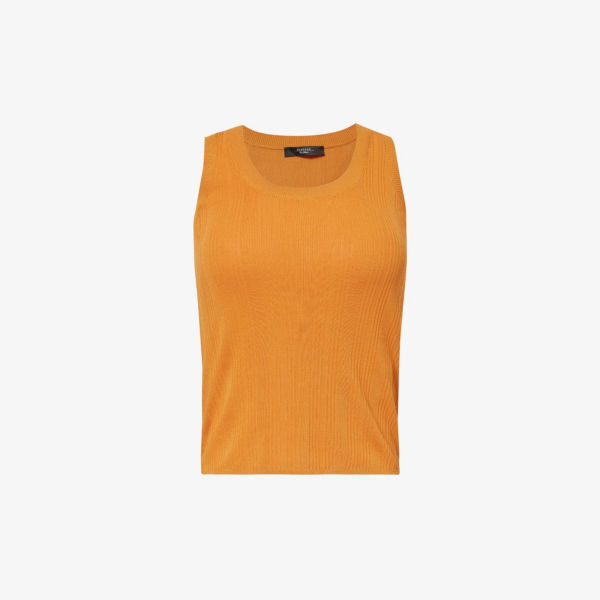

Трикотажный топ без рукавов ceylon с овальным вырезом Weekend Max Mara, цвет ochre