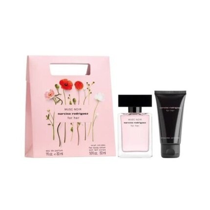 Narciso Rodriguez Black Musk For Her Gift Set - Eau De Parfum 30ml + Body Lotion 50ml lancôme miracle set eau de parfum 30ml body lotion 50ml bath