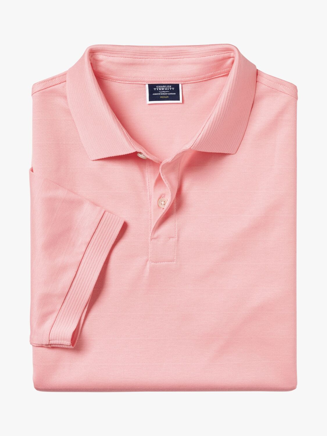 

Рубашка-поло Charles Tyrwhitt Cool, розовая