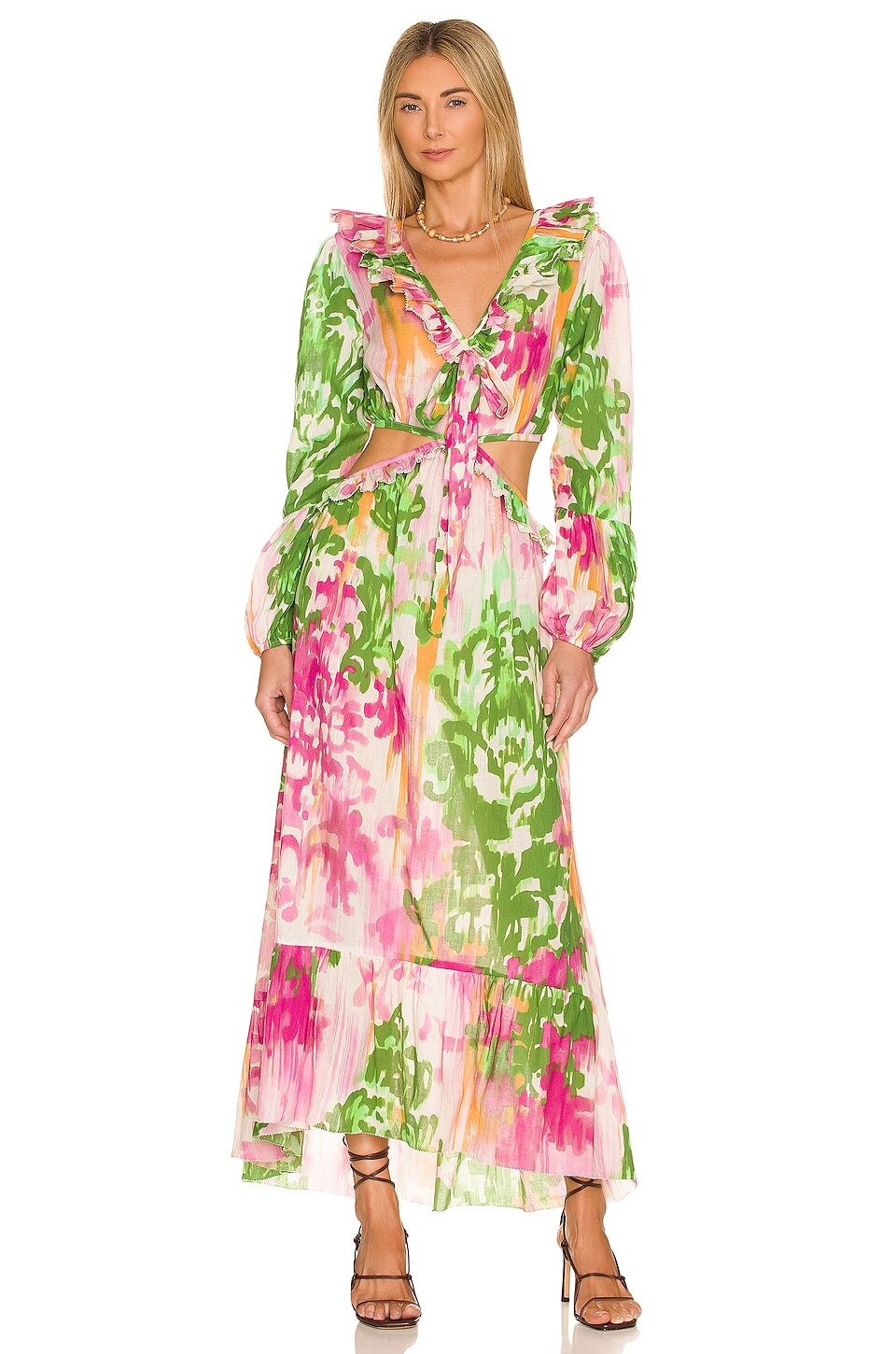 

Платье Love the Label Maxi, цвет Rosie Green Print