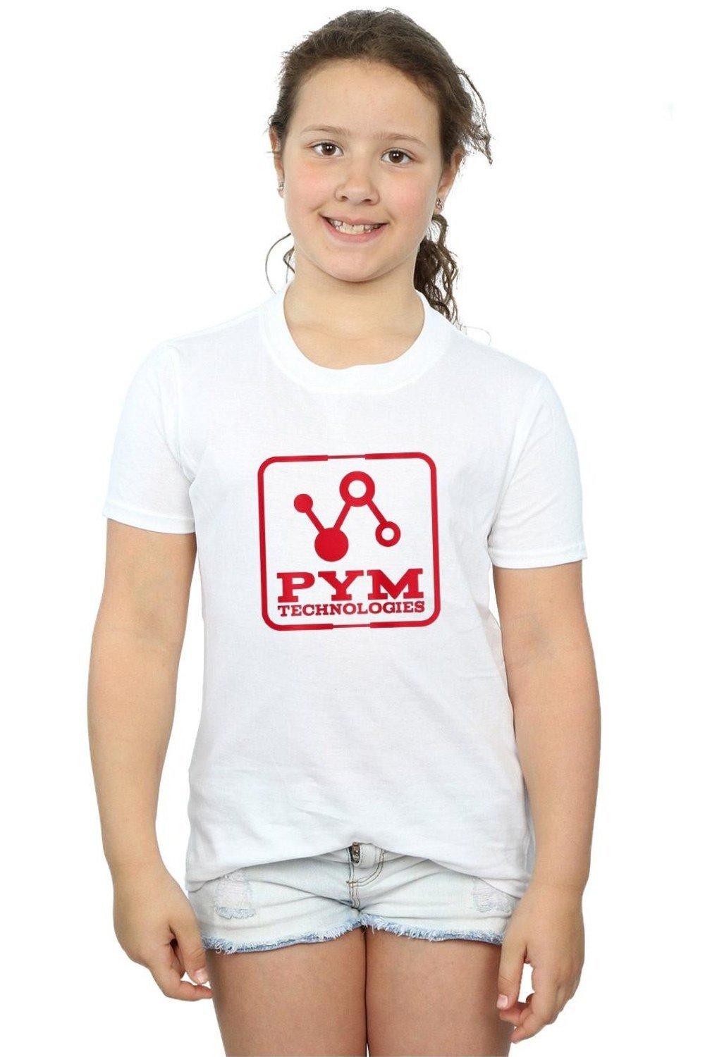 Хлопковая футболка «Человек-муравей и Оса» Pym Technologies Marvel, белый