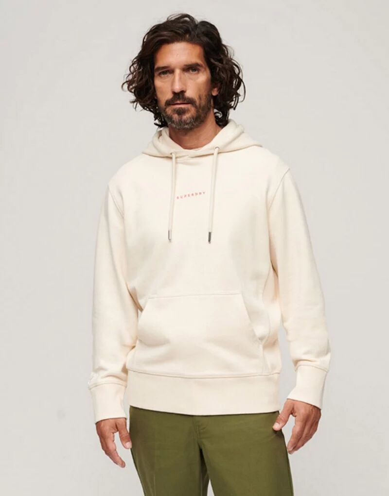 

Худи рисового цвета с логотипом Superdry Code Surplus