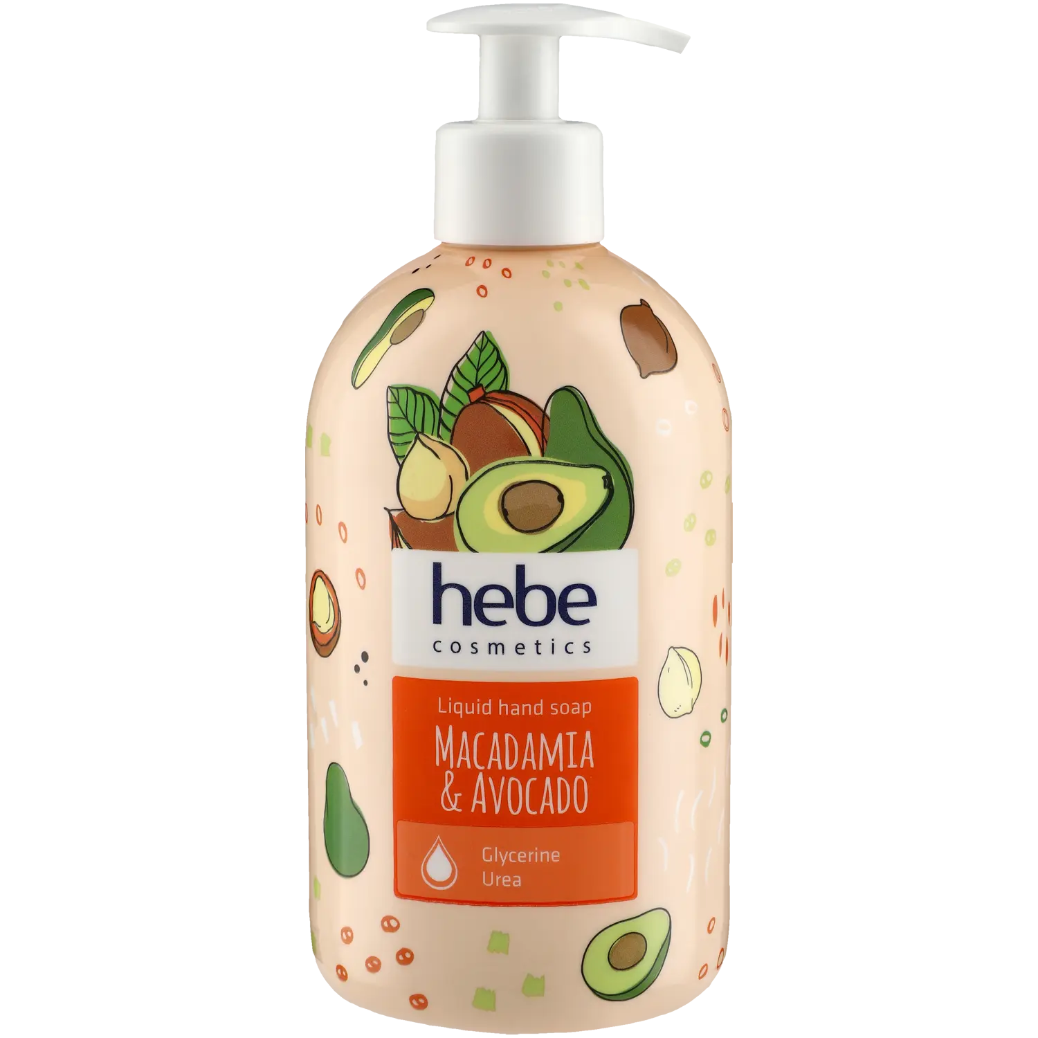 

Hebe Cosmetics Makadamia i Awokado жидкое мыло для рук, 500 мл