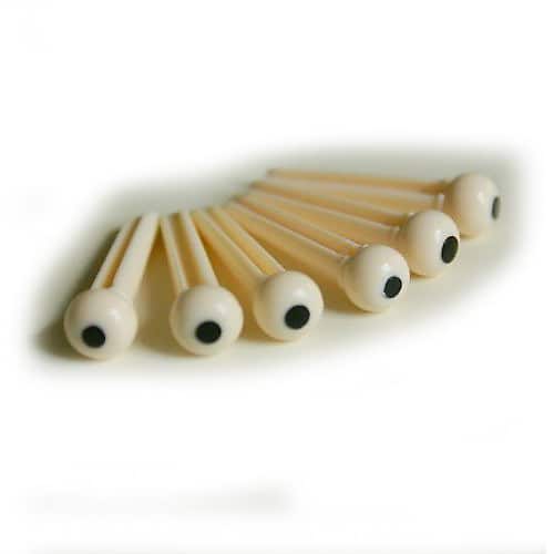 kitsch beaded bobby pins blush mauve 3 pieces Allparts Мостовые штифты с точками - белый пластик (6 шт.) Bridge Pins Dotted - White Plastic (6 pieces)