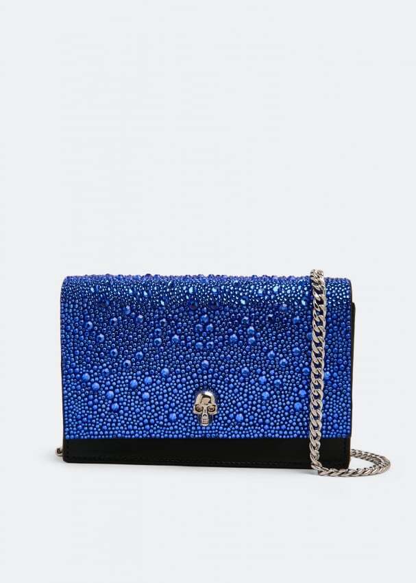 

Сумка ALEXANDER MCQUEEN Small Skull bag, синий
