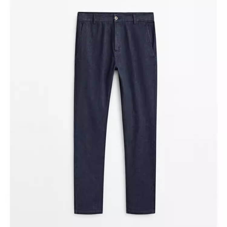 

Джинсы прямые Massimo Dutti Long, темно-синий