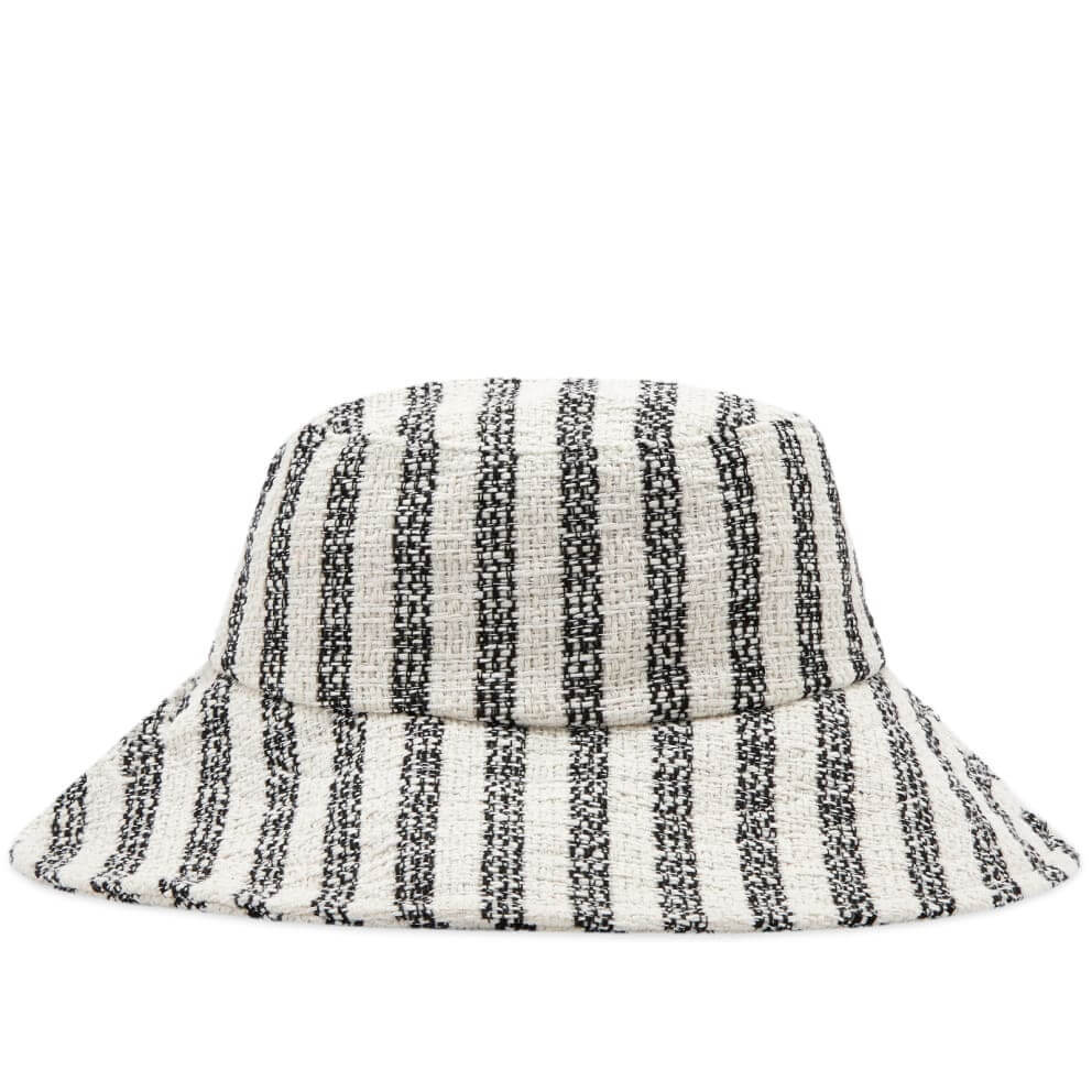 

Шляпа Samsoe Samsoe Ally Striped Bucket, черный/кремовый