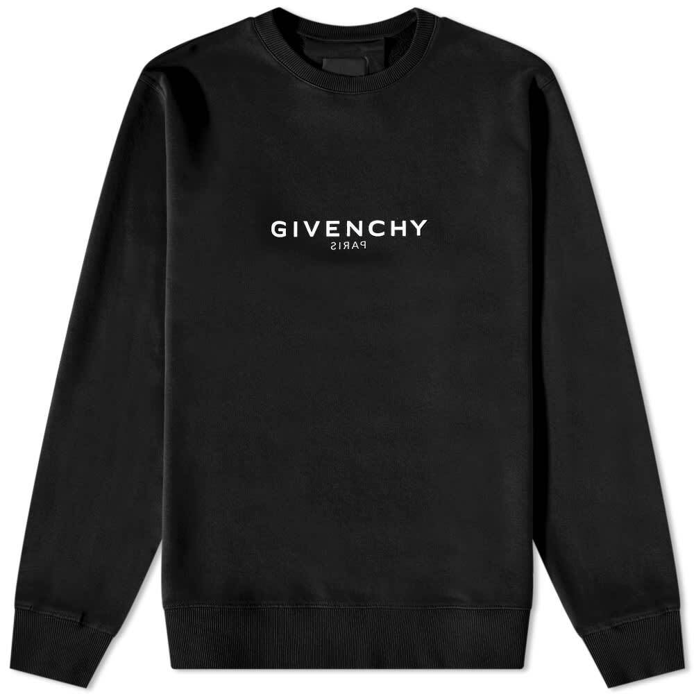 

Толстовка Givenchy Reverse Print Crew Sweat, Черный