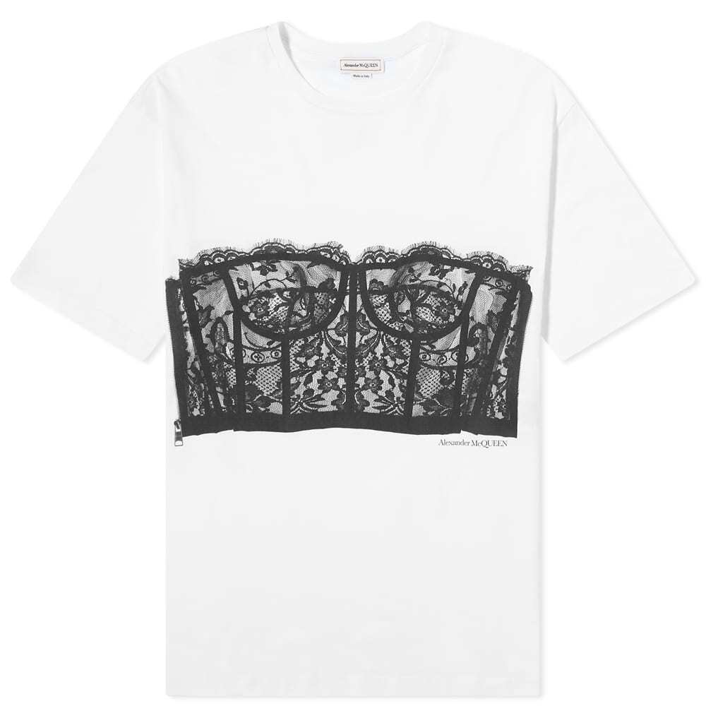 

Футболка Alexander McQueen Corset Print Tee