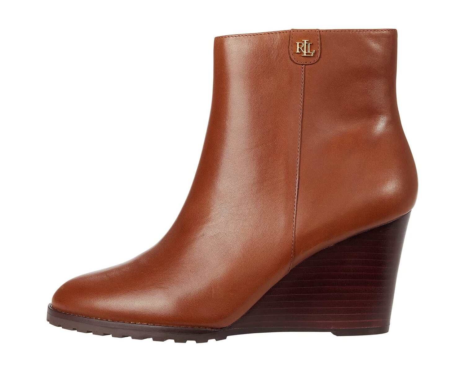 

Ботинки Shaley Calfskin Wedge Bootie LAUREN Ralph Lauren, глубокий седельный загар