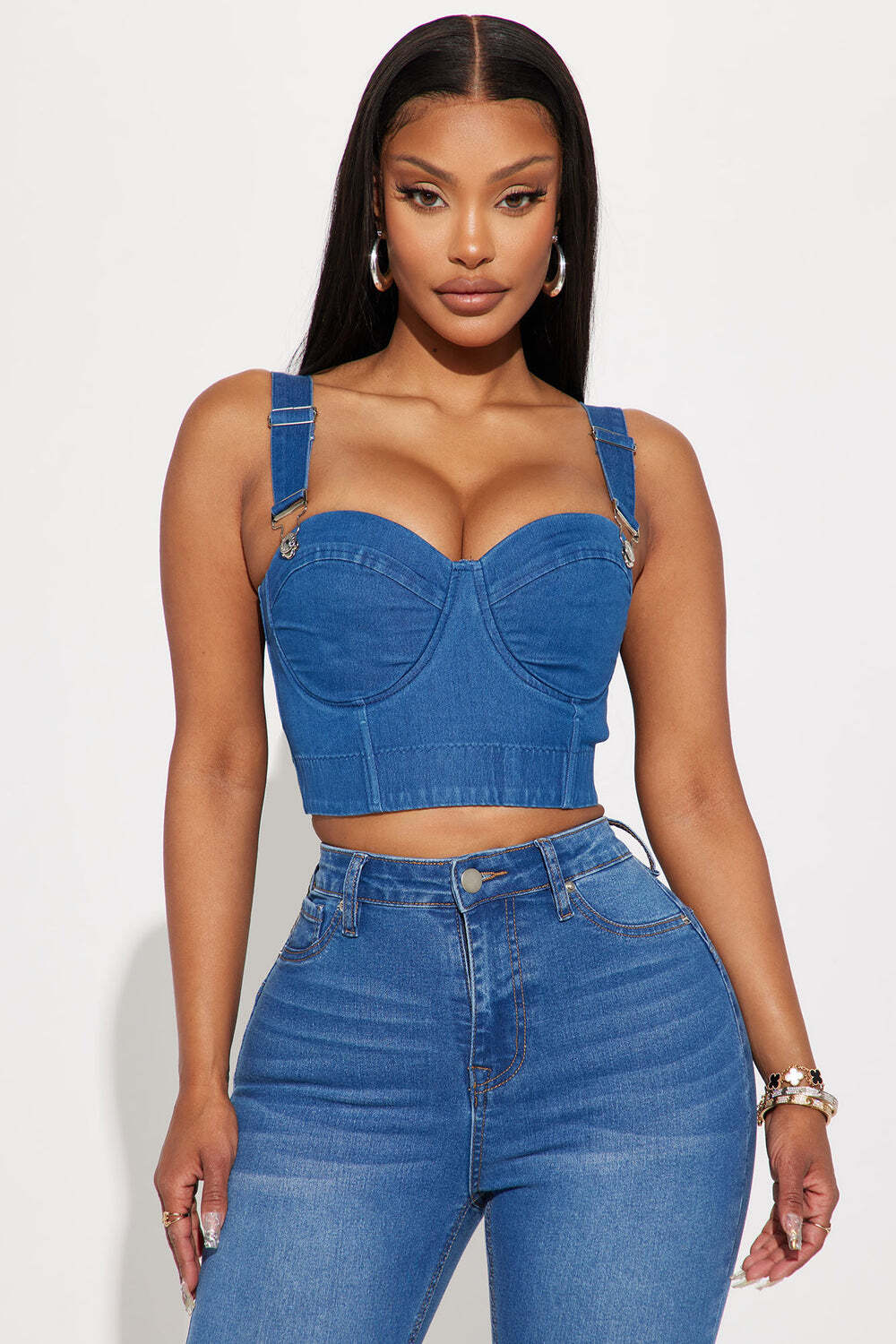 

Топ Fashion Nova 519459, синий
