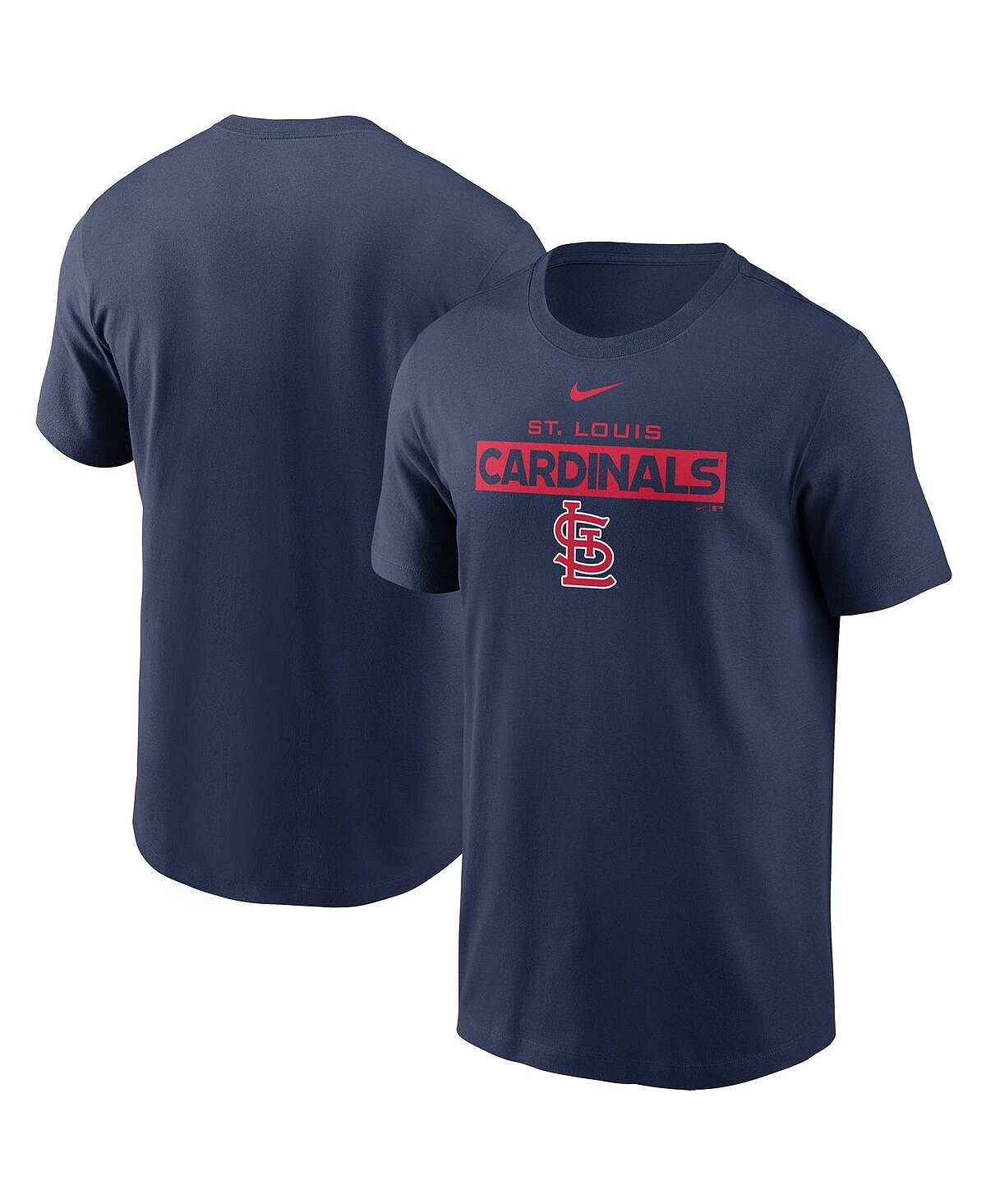 

Мужская темно-синяя футболка st. louis cardinals team Nike, синий