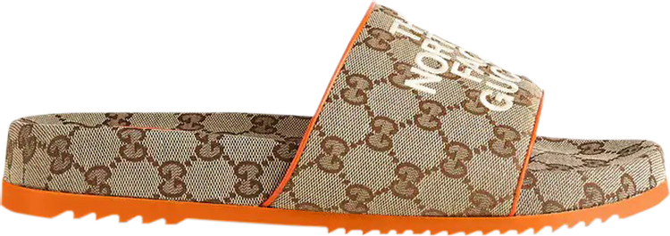 Кроссовки The North Face x Gucci Slide Beige Orange, бежевый - фото